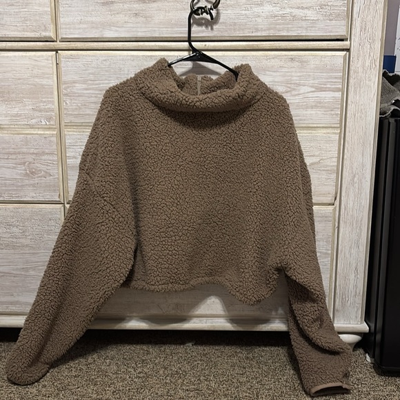 Skims Teddy Cropped Jacket-Desert - Picture 2 of 8